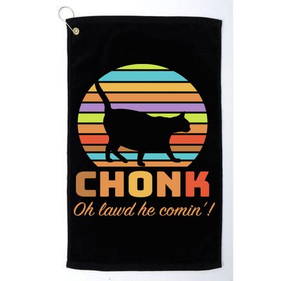 Chonk Scale Cat Meme Golf Towel