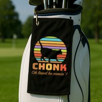 Chonk Scale Cat Meme Golf Towel