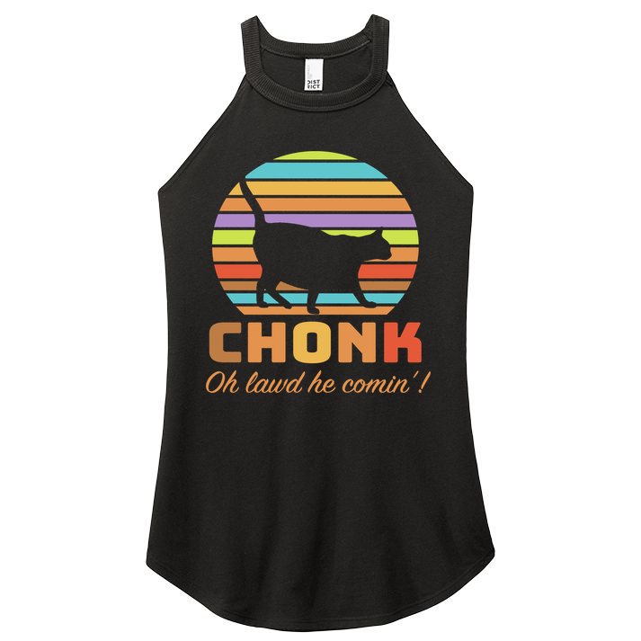 Chonk Scale Cat Meme Women's Perfect Tri Rocker Tank