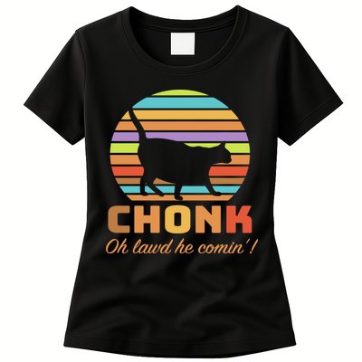 Chonk Scale Cat Meme Womens T-Shirt