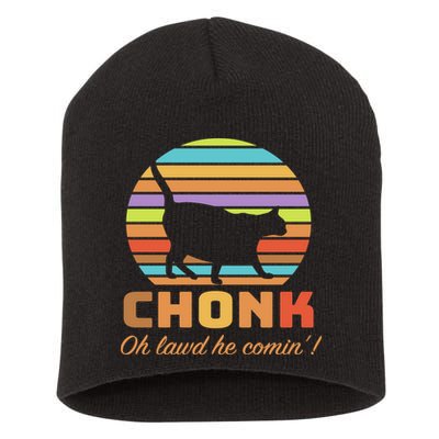 Chonk Scale Cat Meme Short Acrylic Beanie