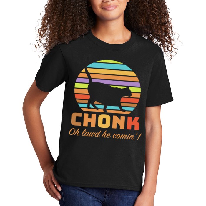 Chonk Scale Cat Meme Kids T-Shirt