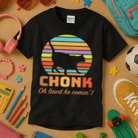 Chonk Scale Cat Meme Kids T-Shirt