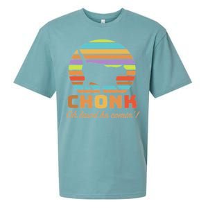 Chonk Scale Cat Meme Sueded Cloud Jersey T-Shirt