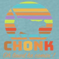 Chonk Scale Cat Meme Sueded Cloud Jersey T-Shirt