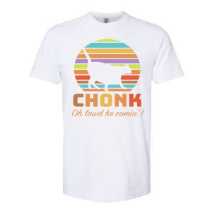 Chonk Scale Cat Meme Softstyle CVC T-Shirt