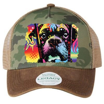 Choose Adoption Boxer Dog Dean Russo Legacy Tie Dye Trucker Hat