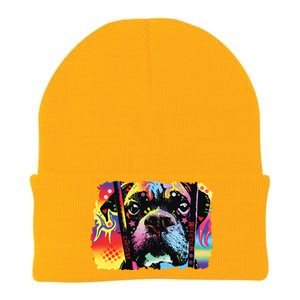 Choose Adoption Boxer Dog Dean Russo Knit Cap Winter Beanie