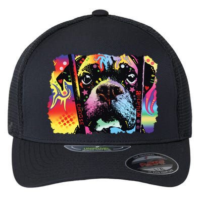 Choose Adoption Boxer Dog Dean Russo Flexfit Unipanel Trucker Cap