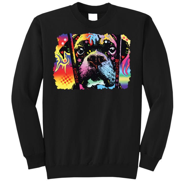 Choose Adoption Boxer Dog Dean Russo Sweatshirt