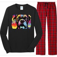 Choose Adoption Boxer Dog Dean Russo Long Sleeve Pajama Set