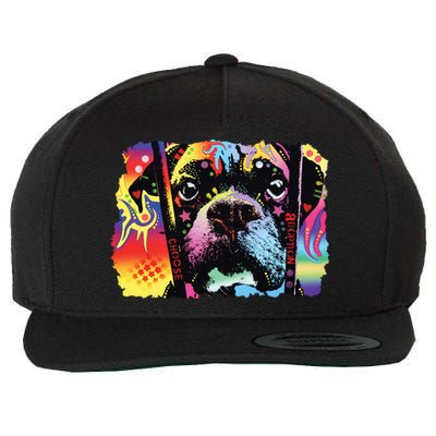 Choose Adoption Boxer Dog Dean Russo Wool Snapback Cap