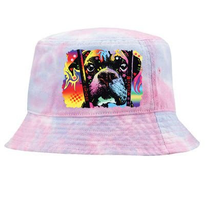 Choose Adoption Boxer Dog Dean Russo Tie-Dyed Bucket Hat