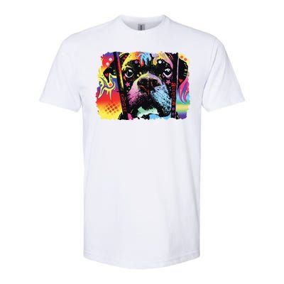 Choose Adoption Boxer Dog Dean Russo Softstyle CVC T-Shirt