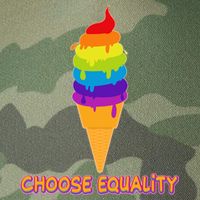 Choose Equality Rainbow Ice Cream Legacy Tie Dye Trucker Hat