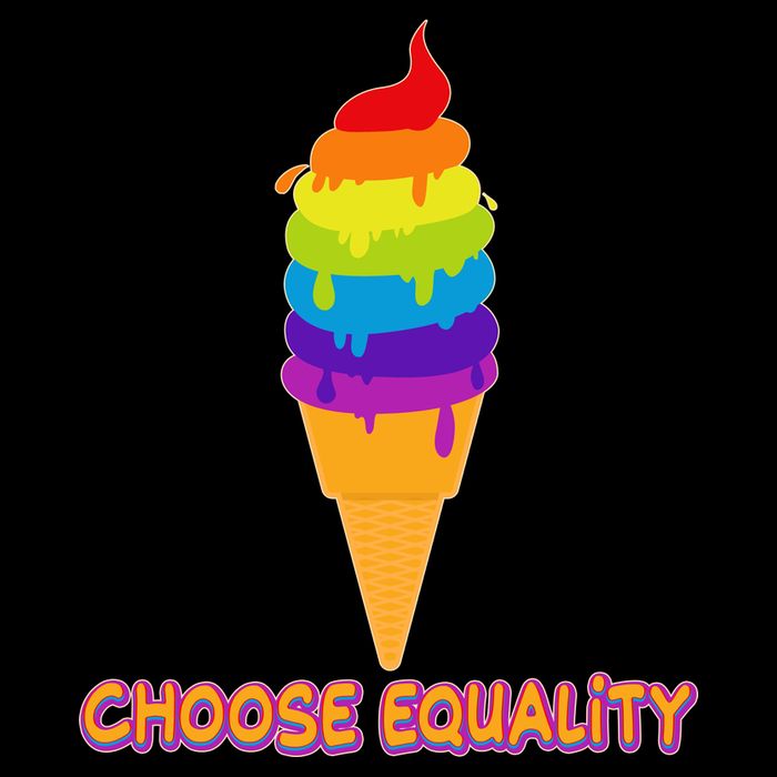 Choose Equality Rainbow Ice Cream Sweatshirt