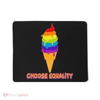 Choose Equality Rainbow Ice Cream Mousepad