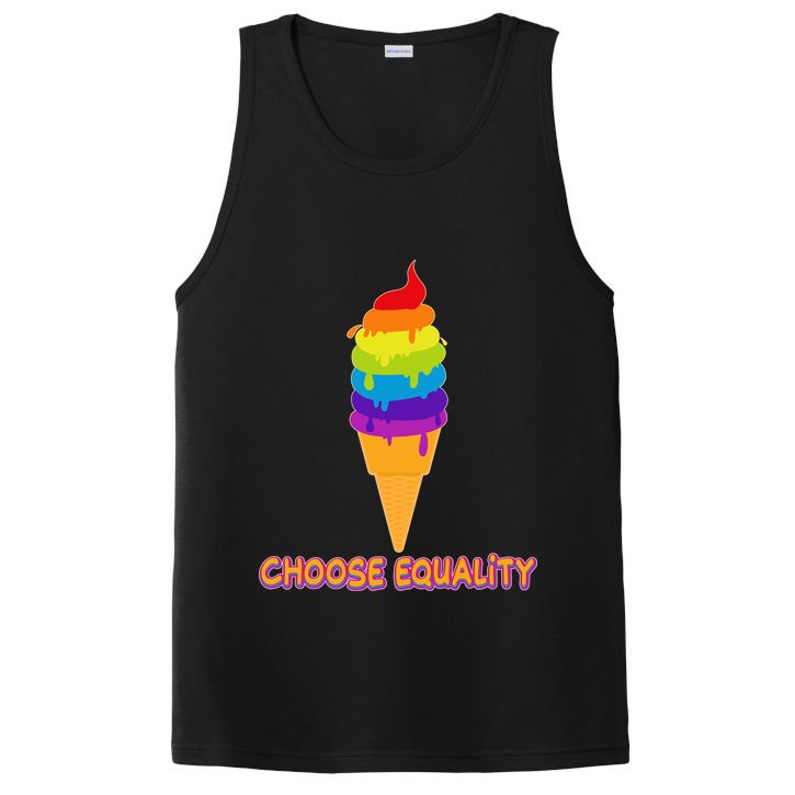 Choose Equality Rainbow Ice Cream PosiCharge Competitor Tank