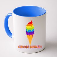 Choose Equality Rainbow Ice Cream Mug