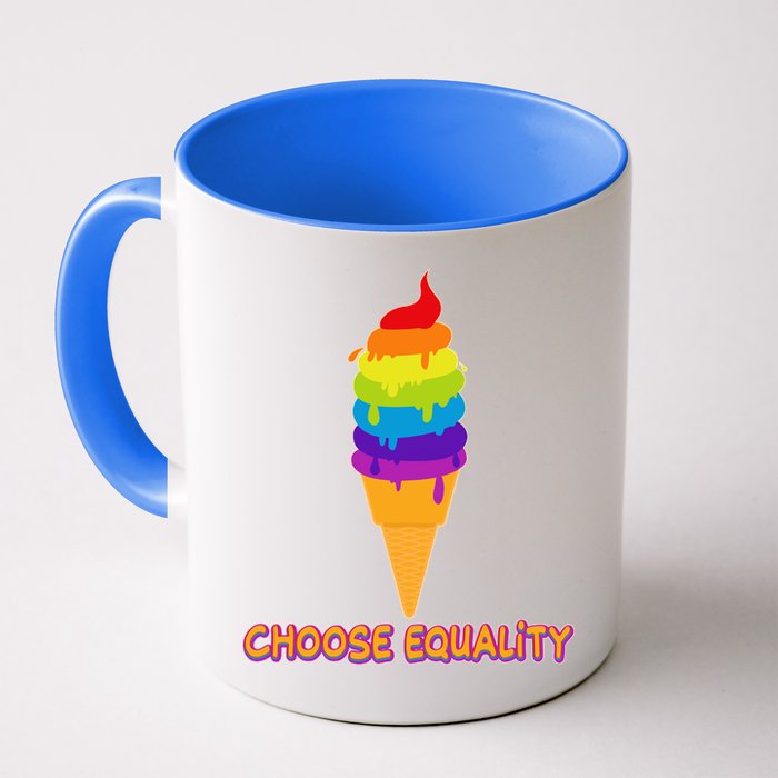 Choose Equality Rainbow Ice Cream Mug