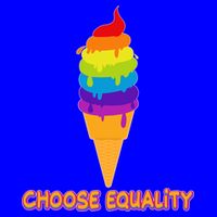 Choose Equality Rainbow Ice Cream Mug