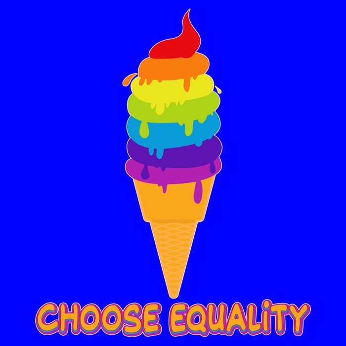 Choose Equality Rainbow Ice Cream Mug
