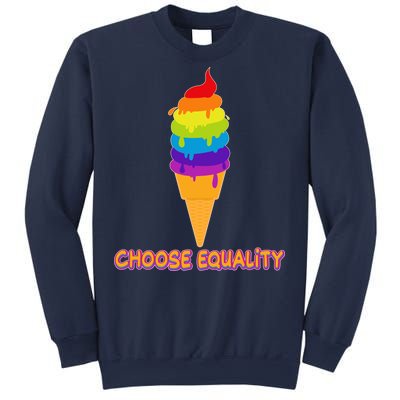 Choose Equality Rainbow Ice Cream Sweatshirt