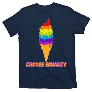 Choose Equality Rainbow Ice Cream T-Shirt