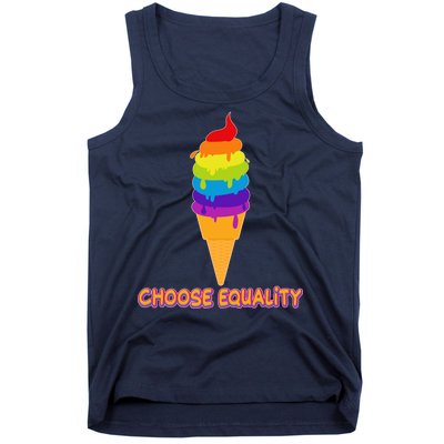 Choose Equality Rainbow Ice Cream Tank Top