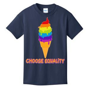 Choose Equality Rainbow Ice Cream Kids T-Shirt