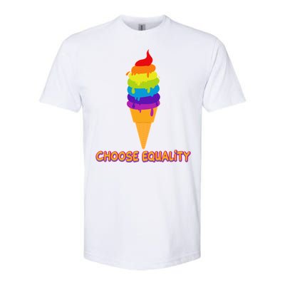 Choose Equality Rainbow Ice Cream Softstyle CVC T-Shirt