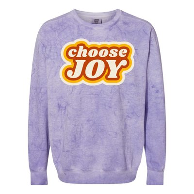 Choose Joy Colorblast Crewneck Sweatshirt