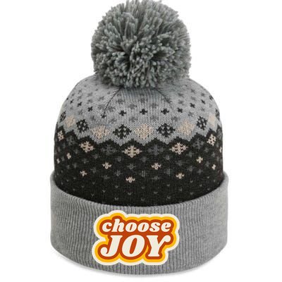 Choose Joy The Baniff Cuffed Pom Beanie