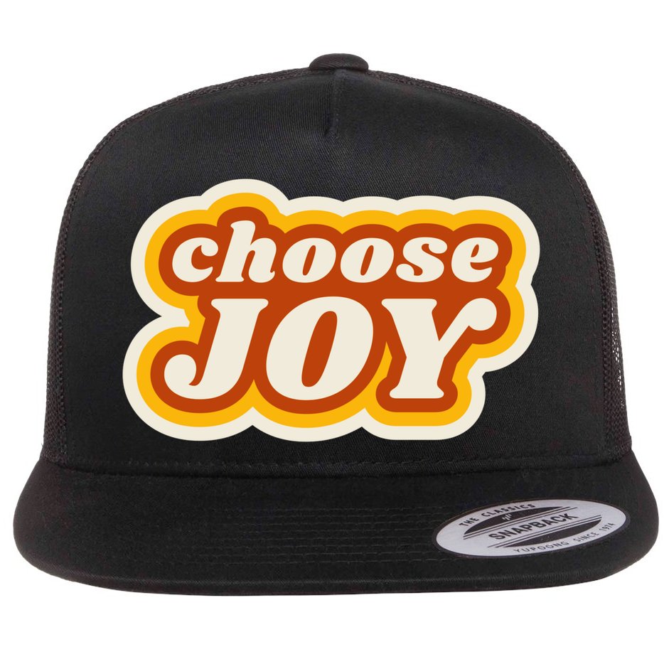 Choose Joy Flat Bill Trucker Hat