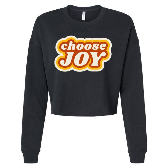Choose Joy Cropped Pullover Crew