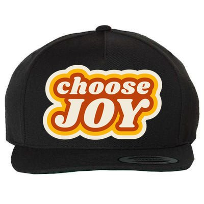 Choose Joy Wool Snapback Cap