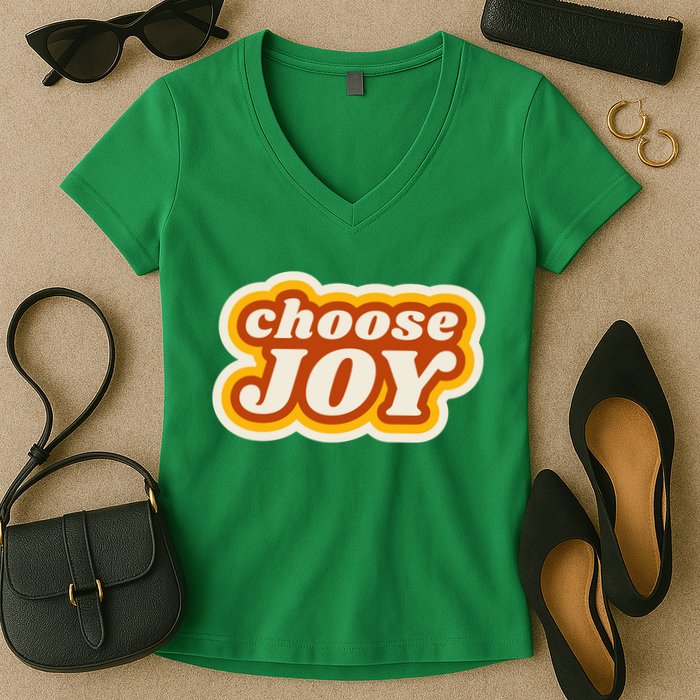 Choose Joy Women's V-Neck T-Shirt