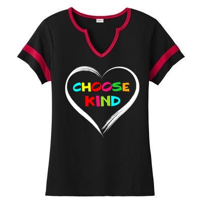 Choose Kind Ladies Halftime Notch Neck Tee