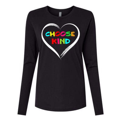 Choose Kind Womens Cotton Relaxed Long Sleeve T-Shirt