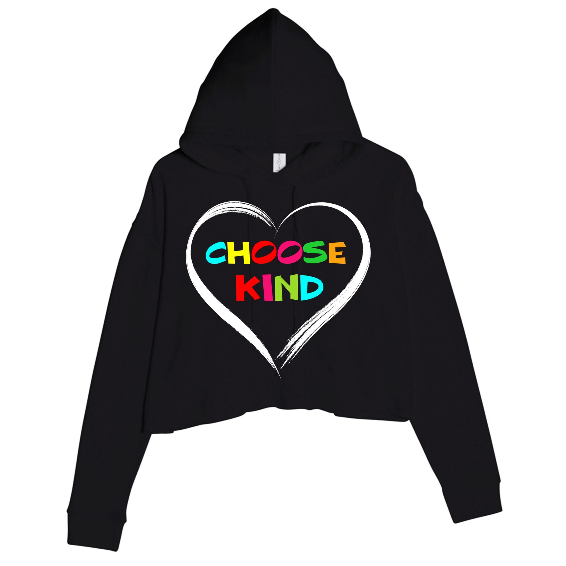 Choose Kind Crop Fleece Hoodie