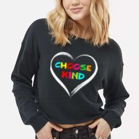 Choose Kind Cropped Pullover Crew