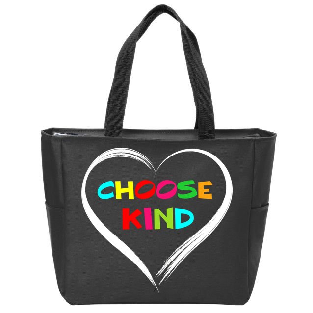 Choose Kind Zip Tote Bag