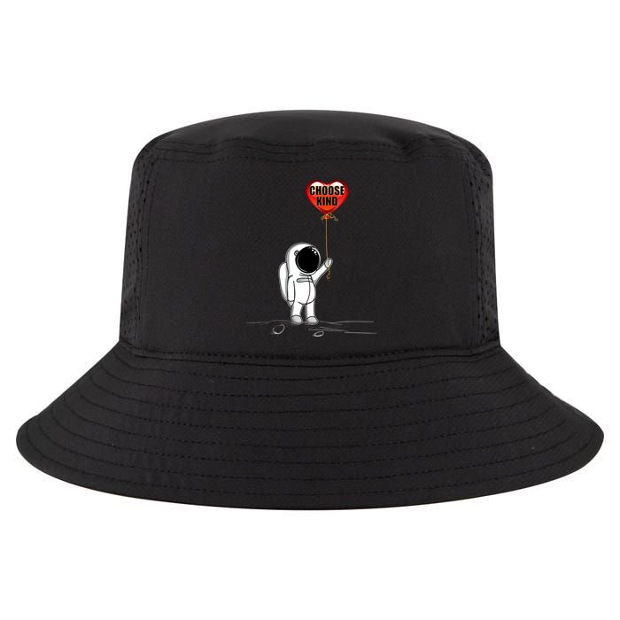 Choose Kind Astronaut Balloon Heart Anti Bullying Cool Comfort Performance Bucket Hat