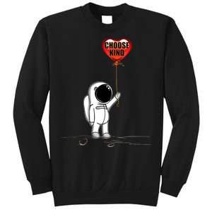 Choose Kind Astronaut Balloon Heart Anti Bullying Sweatshirt