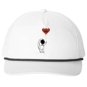 Choose Kind Astronaut Balloon Heart Anti Bullying Snapback Five-Panel Rope Hat