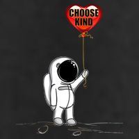 Choose Kind Astronaut Balloon Heart Anti Bullying Adult Drive Performance Visor