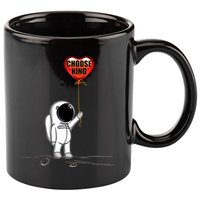 Choose Kind Astronaut Balloon Heart Anti Bullying 11oz C Handle Ceramic Mug