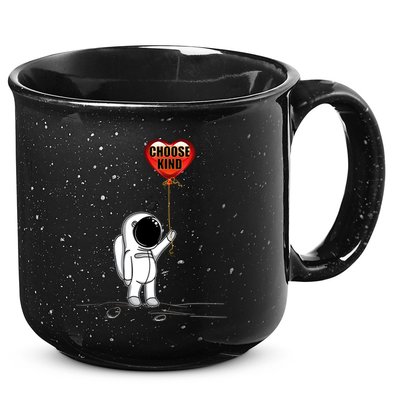 Choose Kind Astronaut Balloon Heart Anti Bullying 15oz Campfire Ceramic Mug