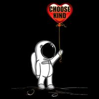 Choose Kind Astronaut Balloon Heart Anti Bullying Drawstring Bag