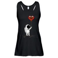 Choose Kind Astronaut Balloon Heart Anti Bullying Ladies Essential Flowy Tank